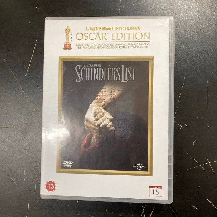 Schindlerin lista (oscar edition) 2DVD (VG+/M-) -draama-